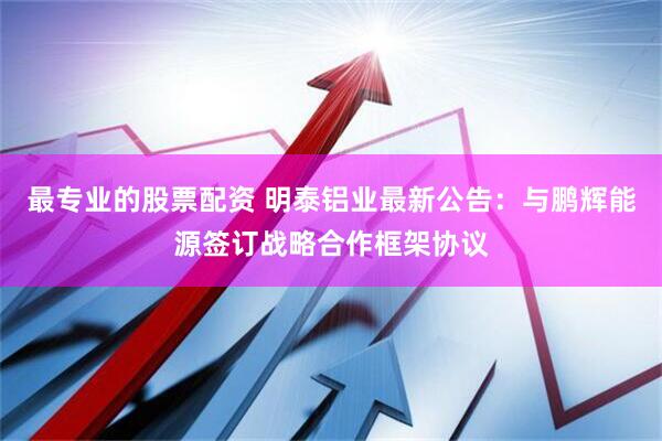 最专业的股票配资 明泰铝业最新公告：与鹏辉能源签订战略合作框架协议